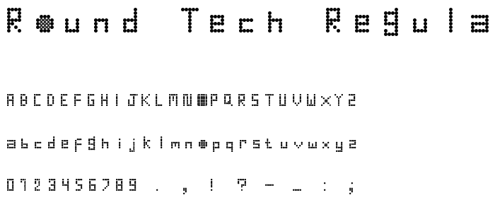 Round Tech Regular font